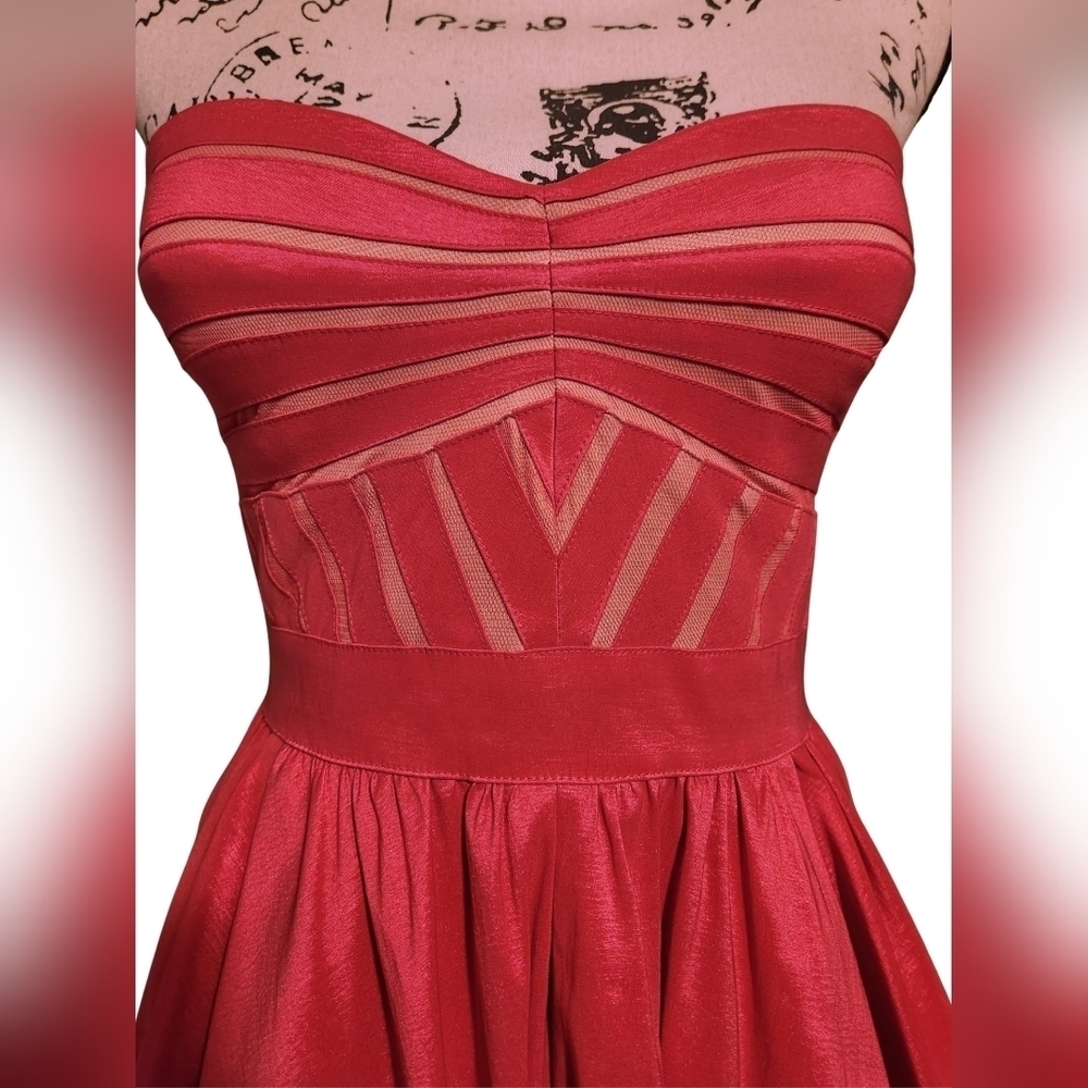 Aidan Mattox Strapless Pink Mini Dress - Picture 4 of 8